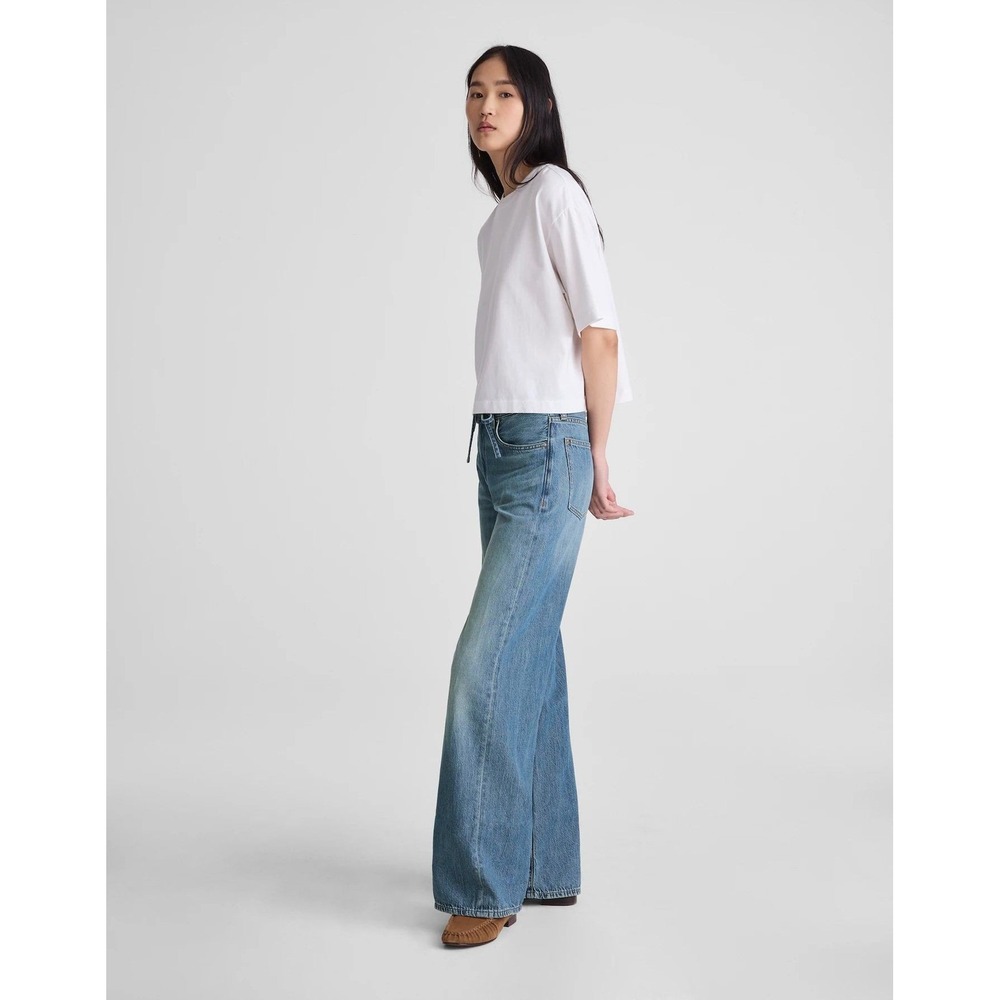 Madewell Jeans Ultimate Wide Leg Womens 29 Tall Airy Denim Blue NZ571 Pickett - Picture 2 of 15